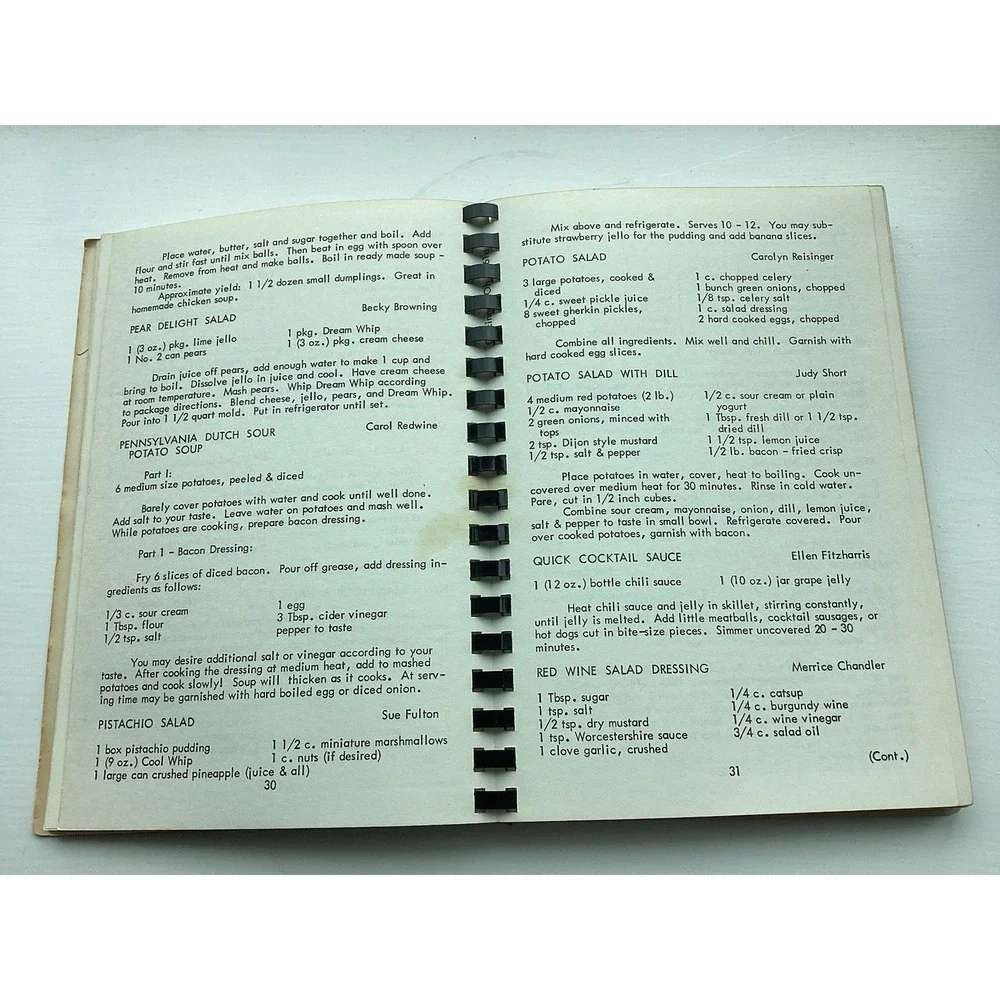 VTG Heavenly Creations Recipe Cookbook 1978 Church Of The Saviour Cincinnati, OH